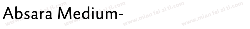 Absara Medium字体转换